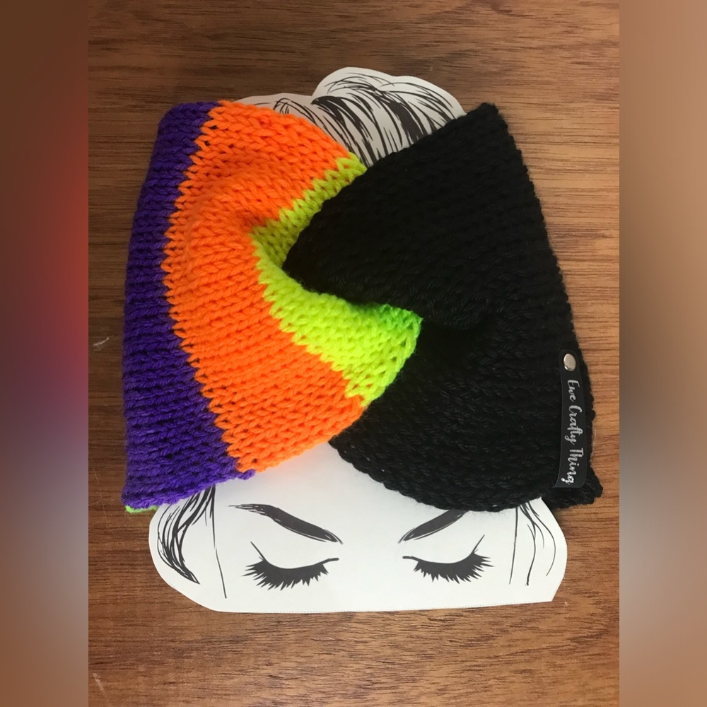 New Halloween Headband, Neon Headband, Halloween Gift, Twisted Headband, Adult